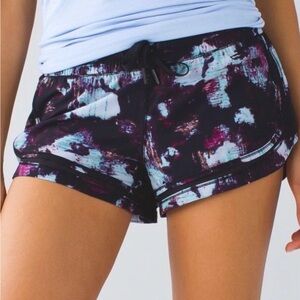 Lululemon Women's Multicolor Tie-Dye Shorts